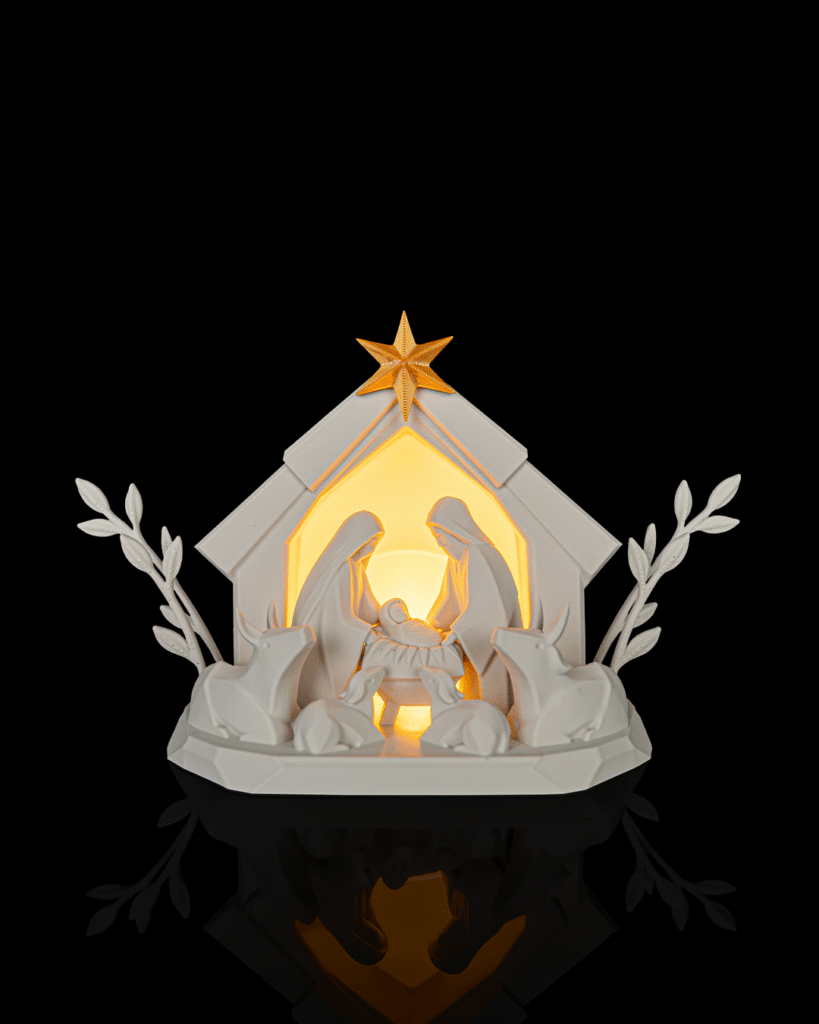Lampe « Crèche de Noël »
