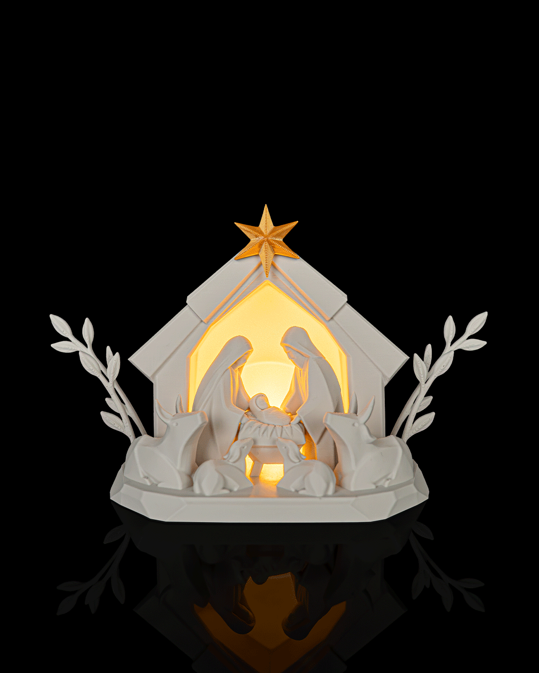 Lampe « Crèche de Noël »
