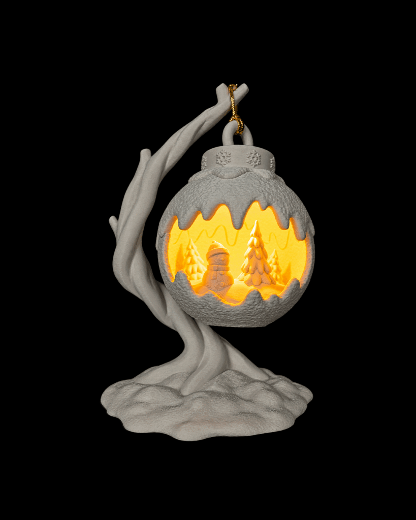 Lampe « Branche enneigée »