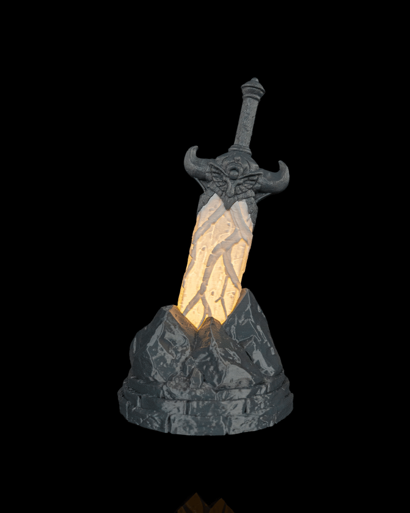 Lampe « L’épée dans le rocher »