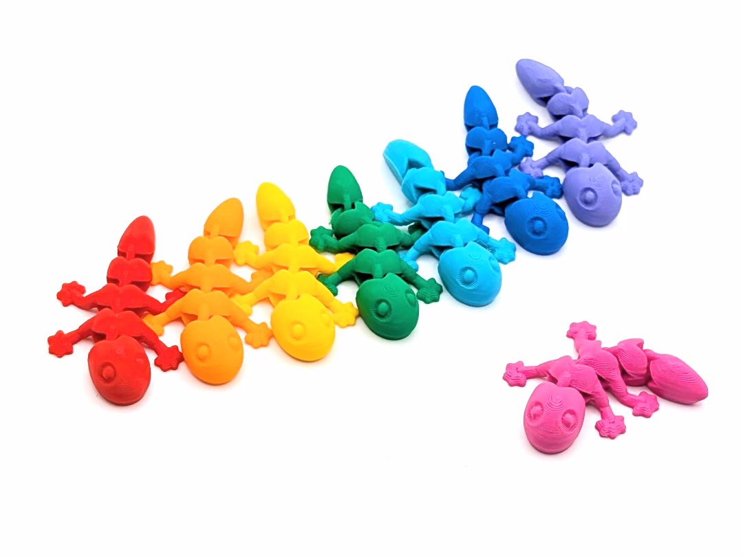 Lot de 3 mini-lézards articulés